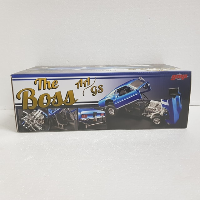 GMP 18913 - 1/18 Scale the Boss AA/GS 1969 Ford Mustang Boss Gasser Diecast Scale Model Replica