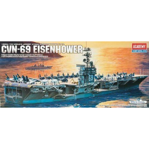 Academy - 1/800 Scale - #14212 The World's Largest Atomic Aircraft Carrier CVN-69 USS EISENHOWER Plastic Model Kit