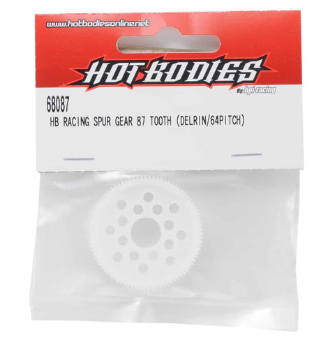 Hotbodies - Racing Spur Gear 87T (Delrin/64 Pitch) #68087