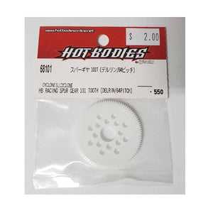 Hotbodies - Racing Spur Gear 101T (Delrin/64 Pitch) #68101