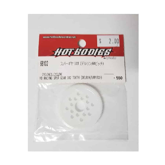 Hotbodies - Racing Spur Gear 102T (Delrin/64 Pitch) #68102