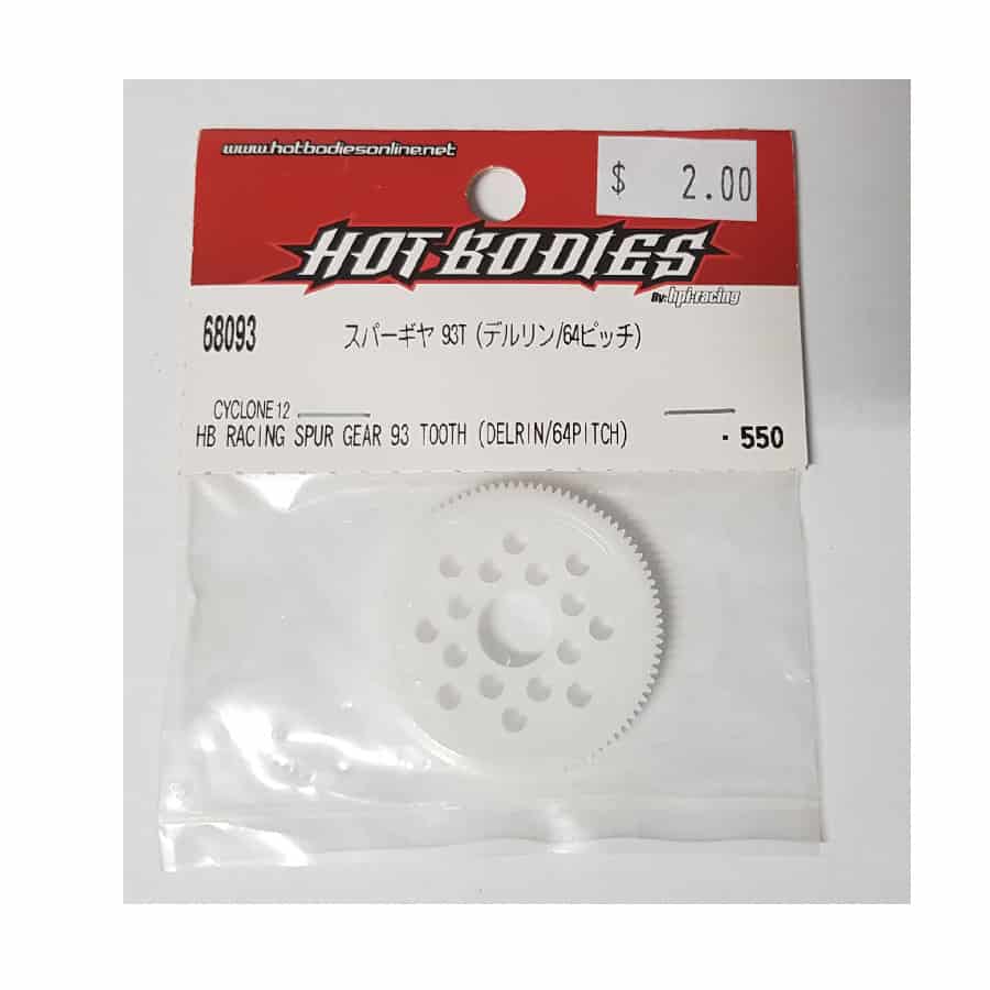 Hotbodies 68093 - Racing Spur Gear 93T (Delrin/64 Pitch)