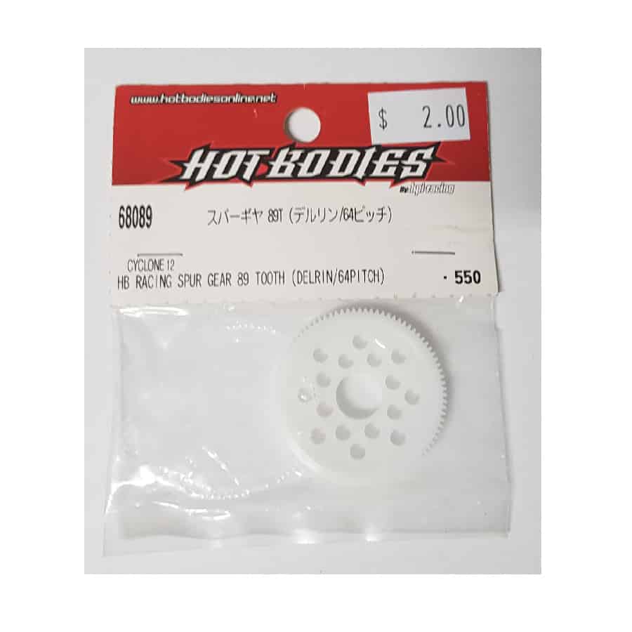 Hotbodies - Racing Spur Gear 89T (Delrin/64 Pitch) #68089