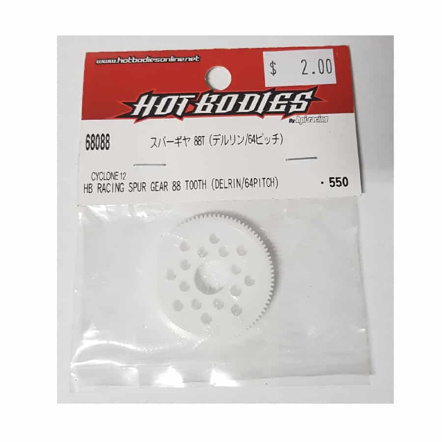 Hotbodies - Racing Spur Gear 88T (Delrin/64 Pitch) #68088