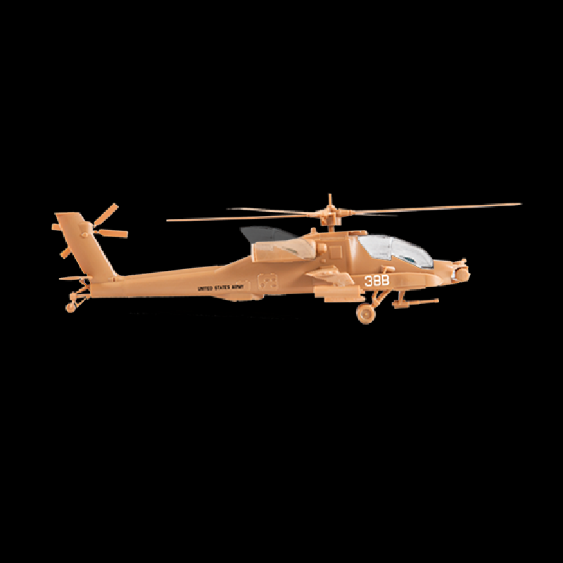 Zvezda - 1/144 Scale - Art of Tactic - AH-64 Apache U.S. Attack Helicopter Plastic Model Kit