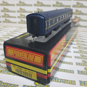 Powerline PC-420D - H0/00 Scale - PC-420D 10AS VR Blue & Gold S Type Carriage First Sans Serif