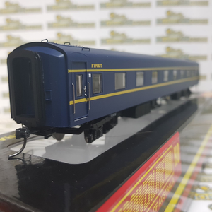 Powerline PC-420D - H0/00 Scale - PC-420D 10AS VR Blue & Gold S Type Carriage First Sans Serif