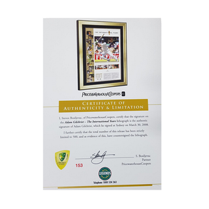 Adam Gilchrist - The International Years Lithograph Unframed