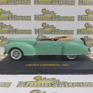 IXO Models - IXO Museum Series - 1/43 Scale - Lincoln Continental 1939 Green (with Beige interior) Diecast Model Replica