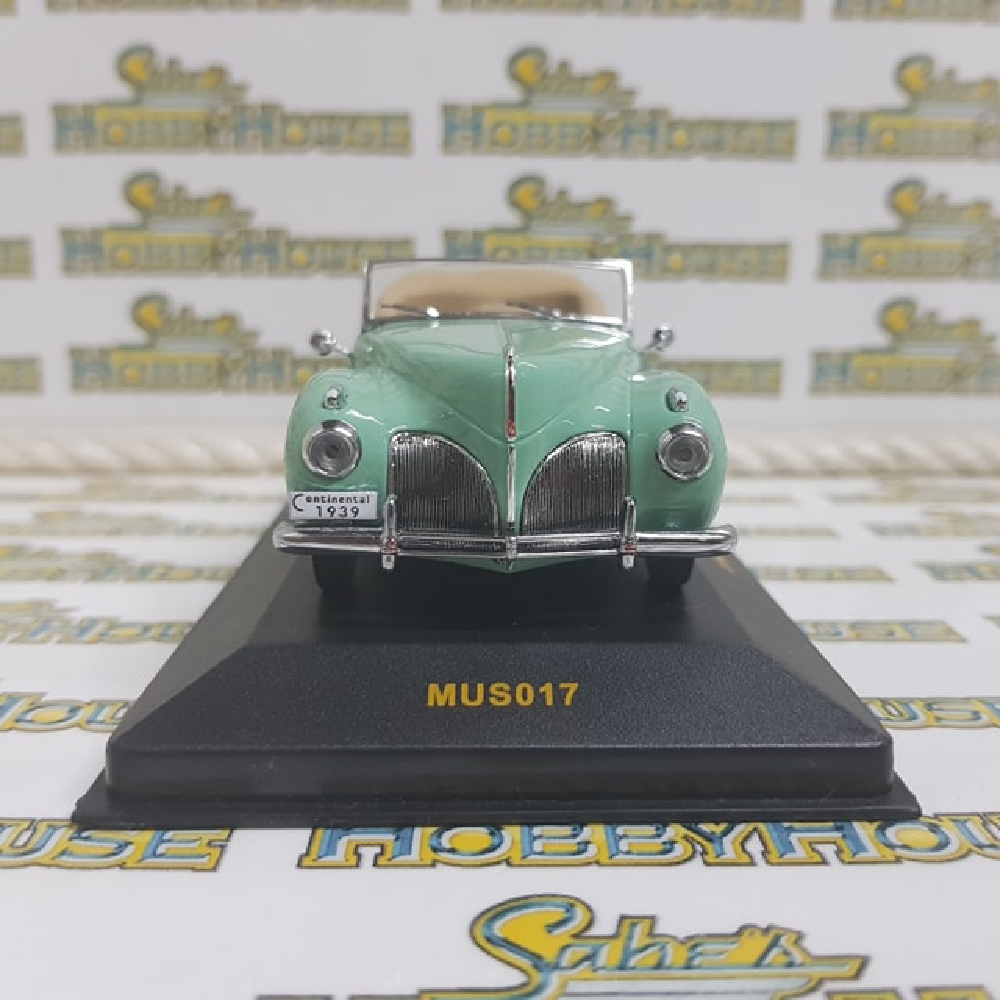 IXO Models - IXO Museum Series - 1/43 Scale - Lincoln Continental 1939 Green (with Beige interior) Diecast Model Replica
