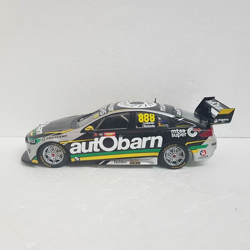 Classic Carlectables 18682 - 1/18 Scale - #888 Craig Lowndes/Steven Richards Autobarn Lowndes Racing Holden ZB Commodore 2018 Bathurst 1000 Winners Scale Model Replica