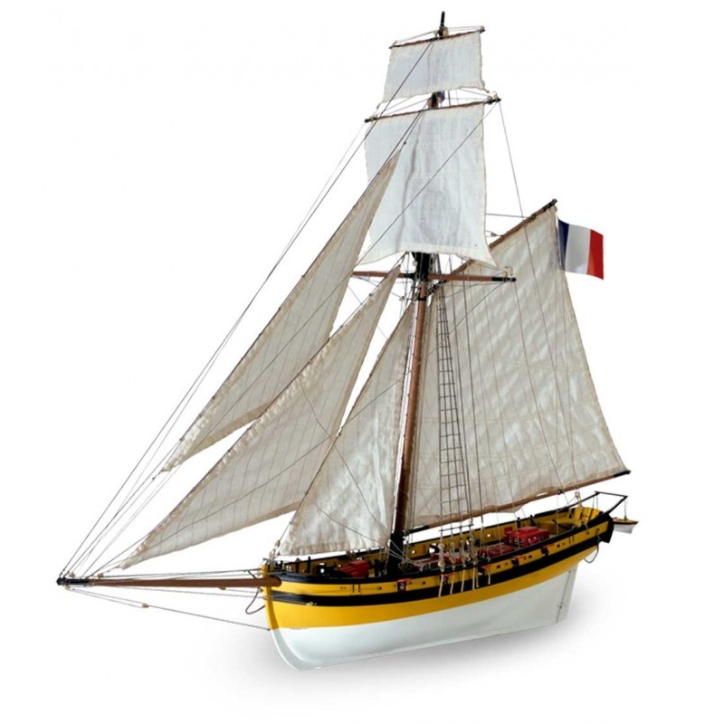 Artesania Latina ART-22401 - 1/50 Scale Le Renard Corsair Cutter Wooden Model Kit