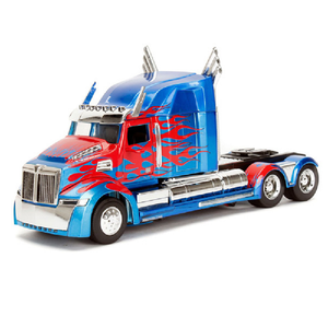 Jada Toys 98403 - 1/24 Scale Hollywood Rides Transformers The Last Knight Western Star 5700 XE Optimus Prime Diecast Scale Model Replica
