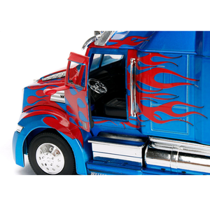 Jada Toys 98403 - 1/24 Scale Hollywood Rides Transformers The Last Knight Western Star 5700 XE Optimus Prime Diecast Scale Model Replica