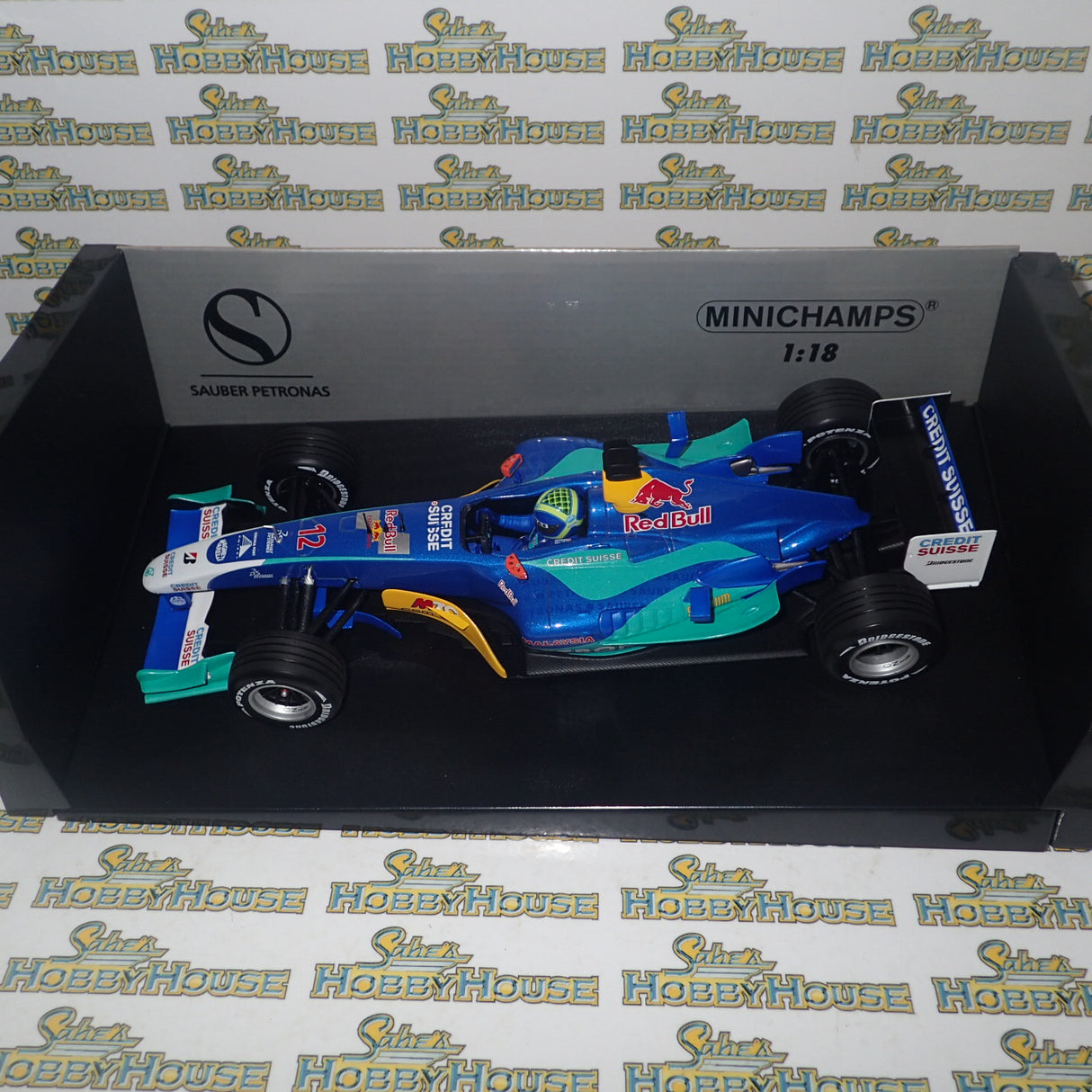MINICHAMPS 100 040012 1/18 SCALE SAUBER PETRONAS C23 F.MASSA 2004