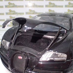 Minichamps 100 110842 - 1/18 Scale Bugatti Veyron Super Sport 2010 in Black Metallic with Orange Rims Diecast Scale Model Replica