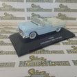 Sunstar 10095 - 1/43 Scale Chevrolet Belair 1955 Open Top Convertible in Light Blue Diecast Scale Model Replica