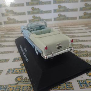 Sunstar 10095 - 1/43 Scale Chevrolet Belair 1955 Open Top Convertible in Light Blue Diecast Scale Model Replica