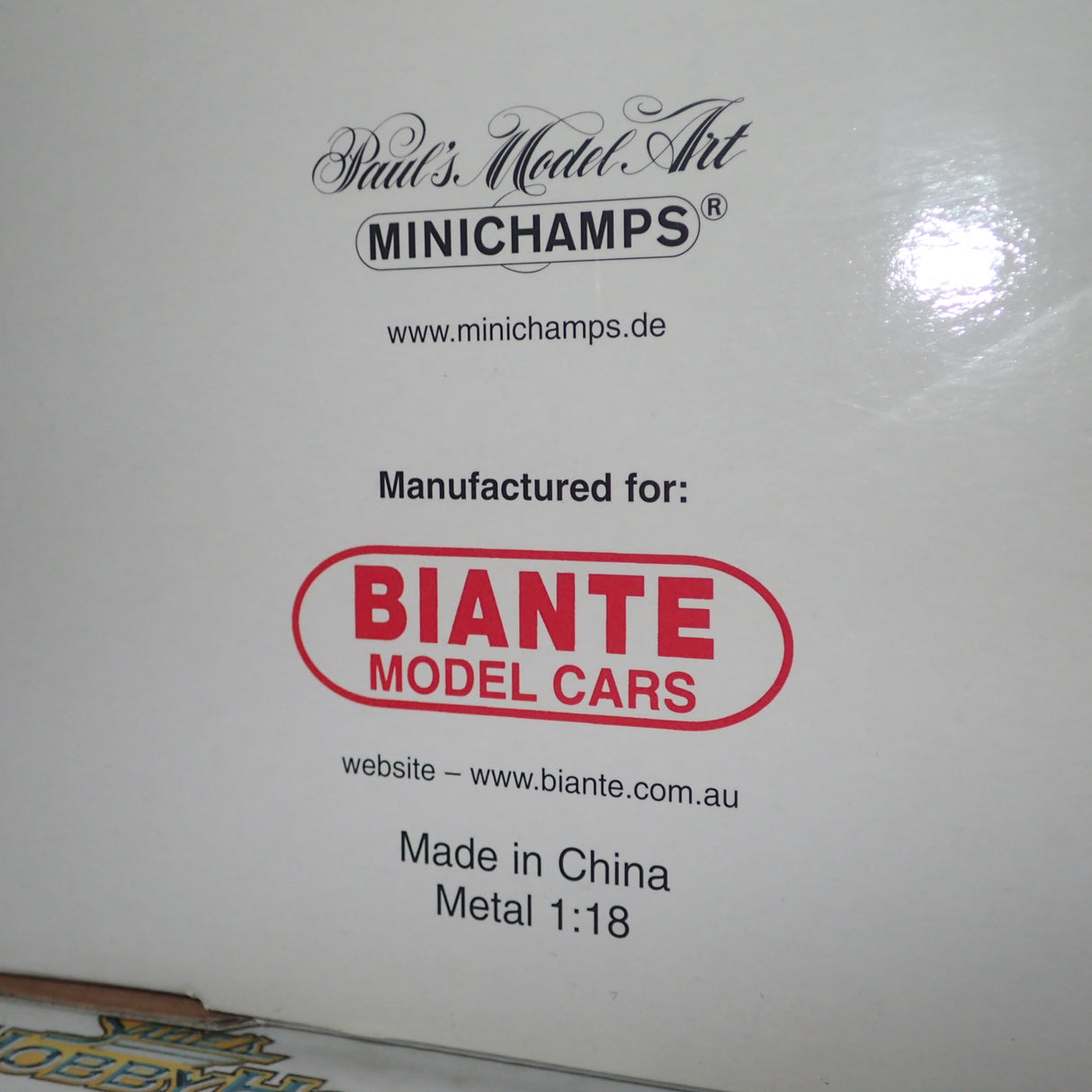 BIANTE MiniChamps 103 888009 - 1/18 Scale Ford Sierra RS 500 Tooheys 1000 Bathurst '88 Moffat