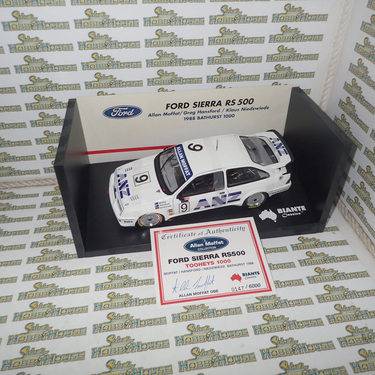 BIANTE MiniChamps 103 888009 - 1/18 Scale Ford Sierra RS 500 Tooheys 1000 Bathurst '88 Moffat