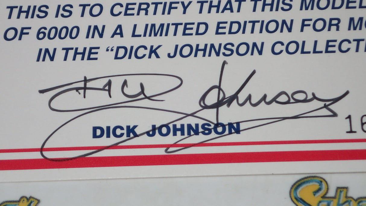 BIANTE MiniChamps 103 898017 - 1/18 Scale 1989 BATHURST WINNER FORD SIERRA RS 500 D.JOHNSON/J. BOWE SIGNED COA