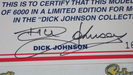 BIANTE MiniChamps 103 898017 - 1/18 Scale 1989 BATHURST WINNER FORD SIERRA RS 500 D.JOHNSON/J. BOWE SIGNED COA