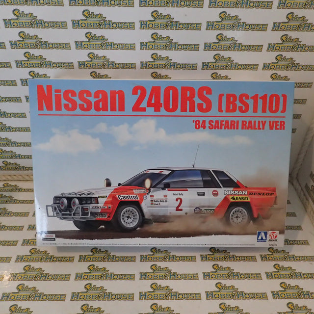 Aoshima/BeeMax 104330 4200 - 1/24 Scale - Nissan 240RS BS110 '84 Safari Rally Ver Plastic Model Kit
