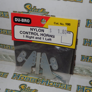 Dubro 105 - Nylon Control Horns 1x Right & 1x Left