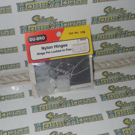 DU-BRO #116 - Nylon Hinges (Hinge Pin Locked in Place)