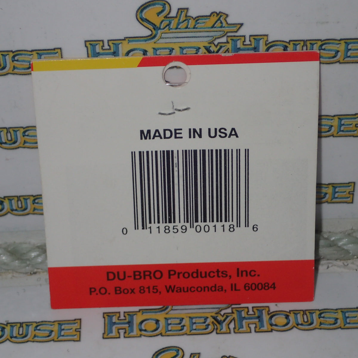 Dubro 118 - Small Nylon Hinges (Hinge Pin Locked in Place)