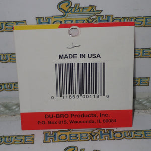 Dubro 118 - Small Nylon Hinges (Hinge Pin Locked in Place)