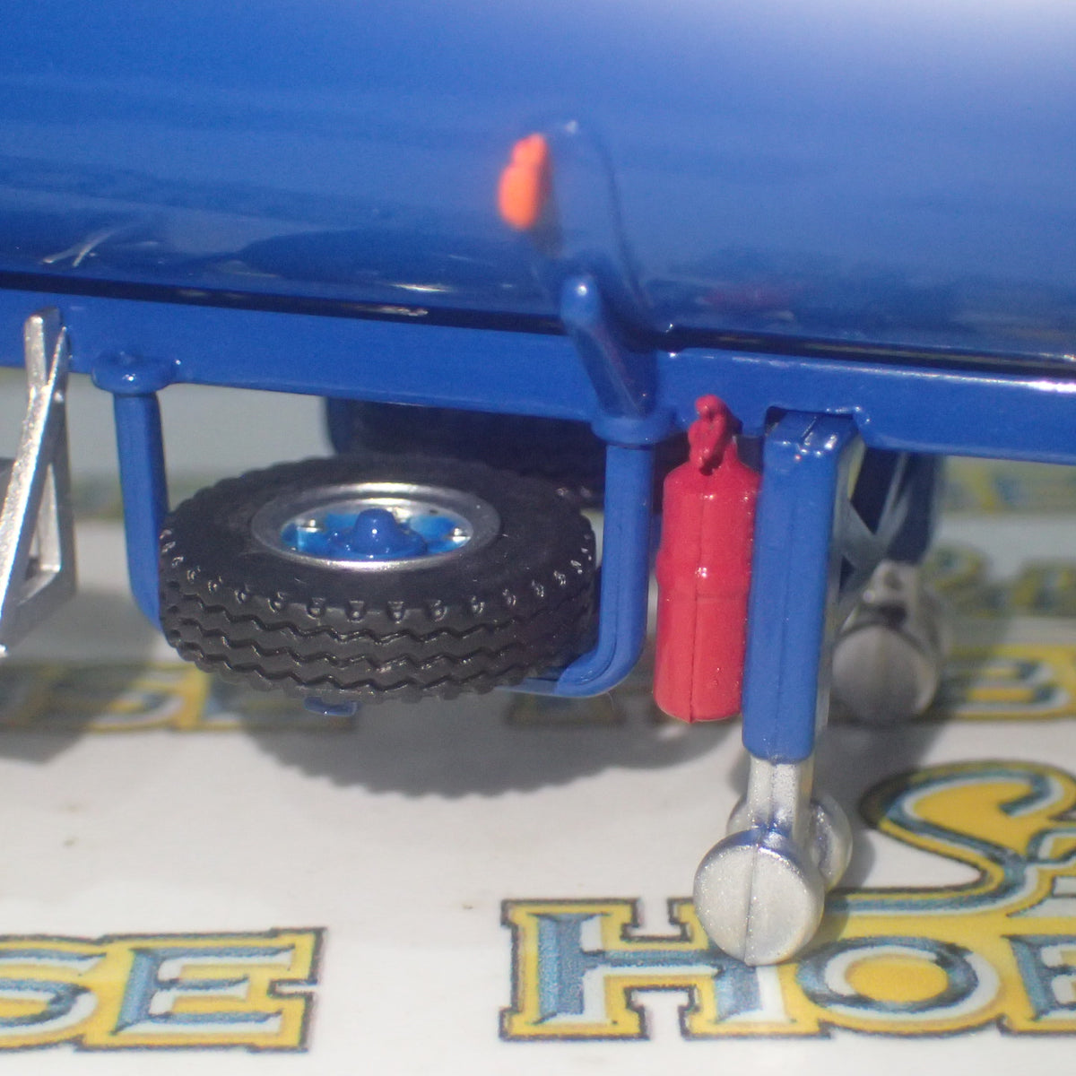 Highway Replicas - 1/64 Scale - #12009 Tanker Road Train in Blue & White Diecast Model Replica