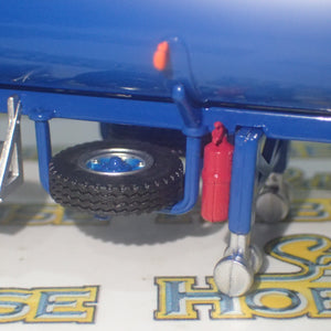 Highway Replicas - 1/64 Scale - #12009 Tanker Road Train in Blue & White Diecast Model Replica