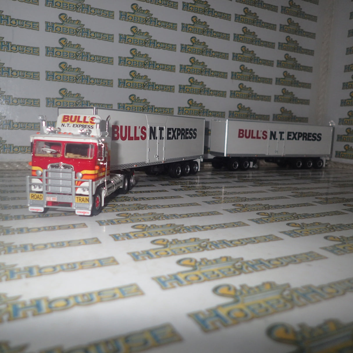 Highway Replicas 12013 - 1/64 Scale - Freight Road Train in "Bull's N.T." Livery Diecast Scale Model Replica