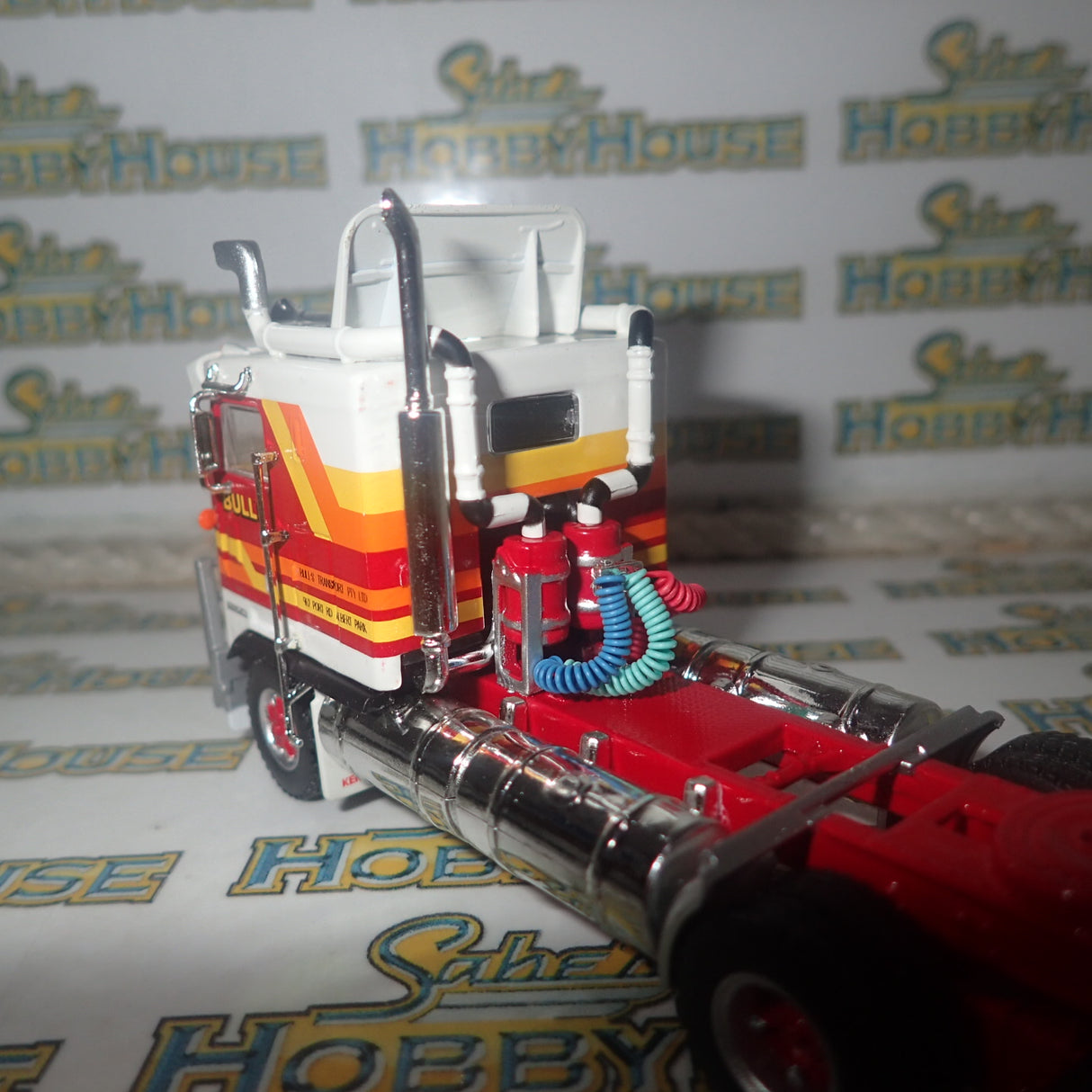 Highway Replicas 12013 - 1/64 Scale - Freight Road Train in "Bull's N.T." Livery Diecast Scale Model Replica