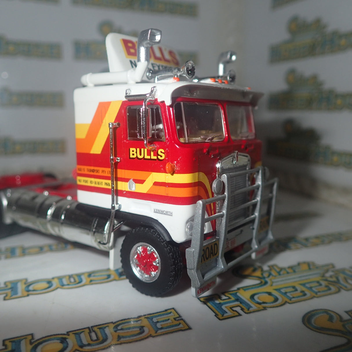 Highway Replicas 12013 - 1/64 Scale - Freight Road Train in "Bull's N.T." Livery Diecast Scale Model Replica