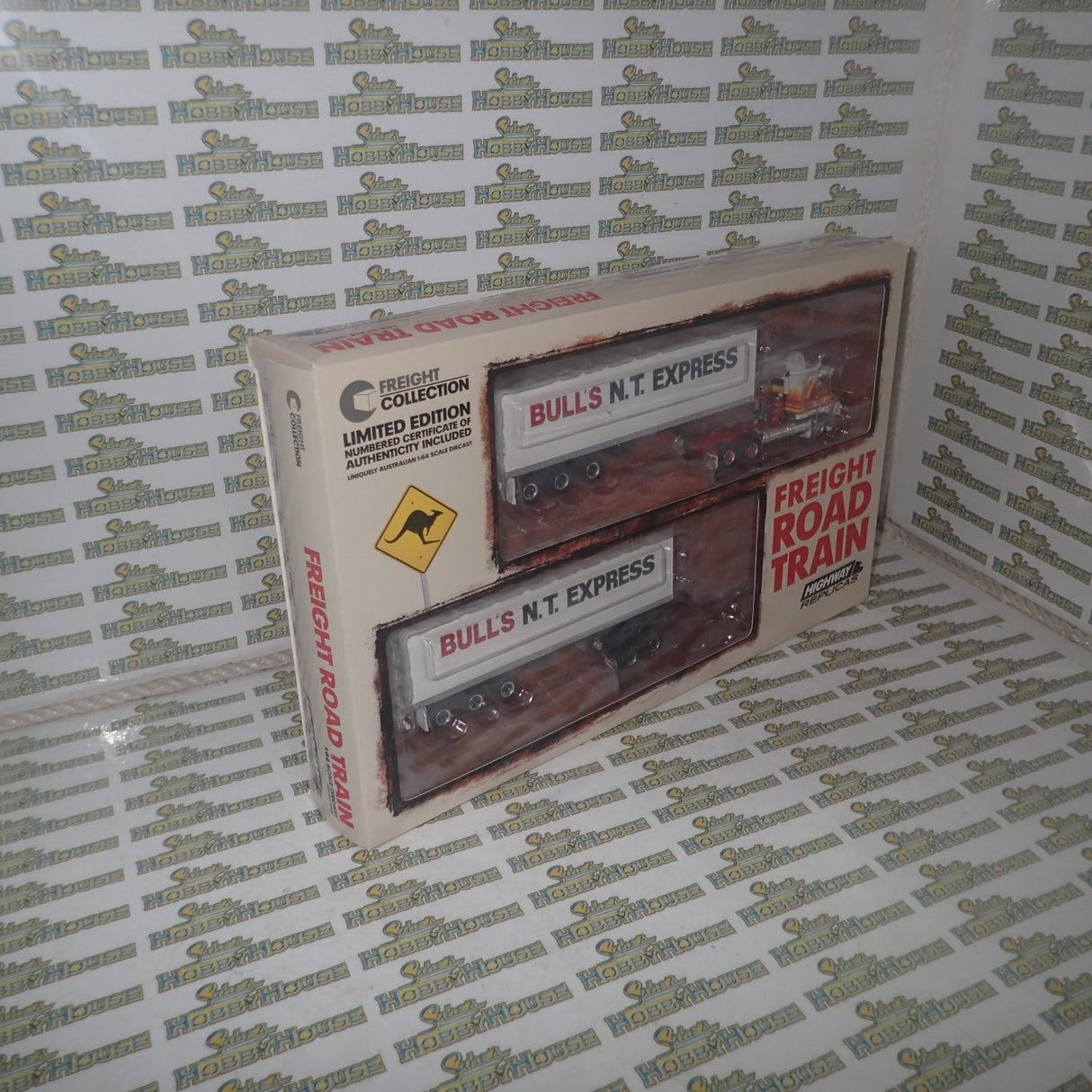 Highway Replicas 12013 - 1/64 Scale - Freight Road Train in "Bull's N.T." Livery Diecast Scale Model Replica