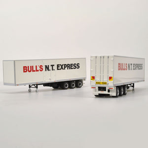 Highway Replicas 12013 - 1/64 Scale - Freight Road Train in "Bull's N.T." Livery Diecast Scale Model Replica