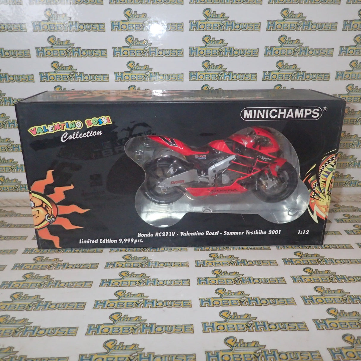 MINICHAMPS 122 017946 1/12 HONDA RC211V V.ROSSI SUMMER TESTBIKE GP 500 2001