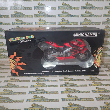 MINICHAMPS 122 017946 1/12 HONDA RC211V V.ROSSI SUMMER TESTBIKE GP 500 2001