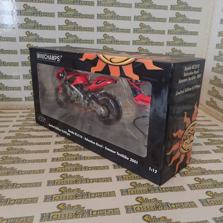 MINICHAMPS 122 017946 1/12 HONDA RC211V V.ROSSI SUMMER TESTBIKE GP 500 2001