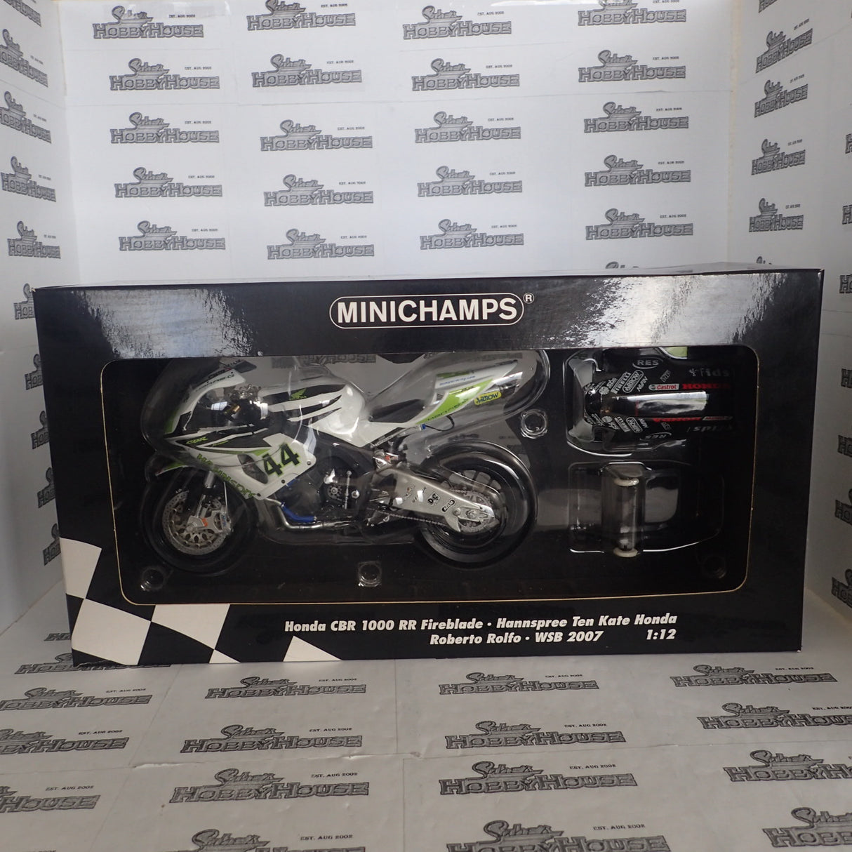 MINICHAMPS 122 071244 1/12 HONDA CBR1000 RR FIREBLADE R.ROLFO WORLD SUPERBIKE 2007