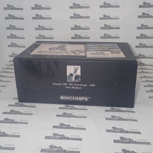 Minichamps 122 133500 - 1:12 Triumph TR6 1955 MOVIE The Great Escape Steve McQueen Scale Model Replica