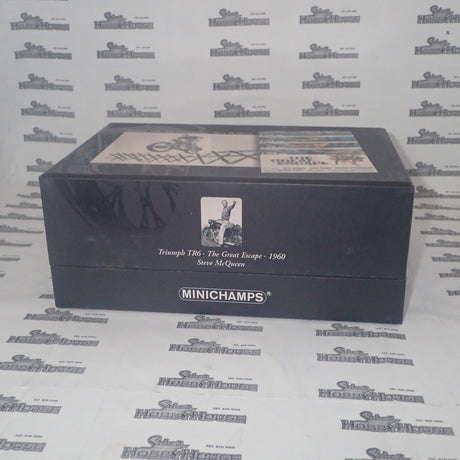 Minichamps 122 133500 - 1:12 Triumph TR6 1955 MOVIE The Great Escape Steve McQueen Scale Model Replica