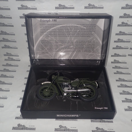Minichamps 122 133501 - 1:12 Triumph TR6 1962 green Scale Model Replica