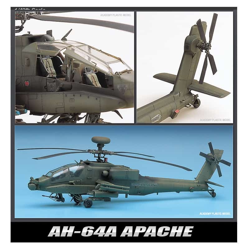 Academy 12262 - 1/48 Scale - AH-64A (MSIP) Plastic Model Kit