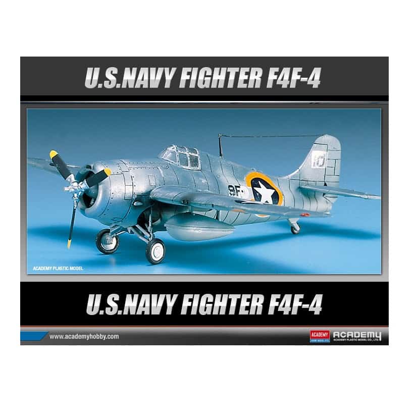 Academy - 1/72 scale - U.S. Navy Fighter F4F-4 Plastic Model Kit