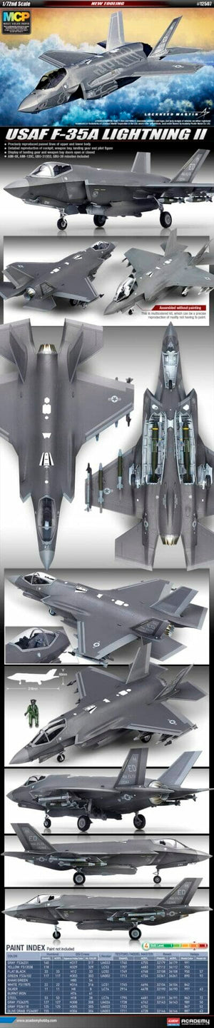 Academy - 1/72 Scale - USAF F-35A Joint Strike Fighter with Australian decals Plastic Model Kit
