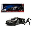 Jada - 1/24 Scale - Black Panther and Lykan Hypersport Diecast Scale Model Replica
