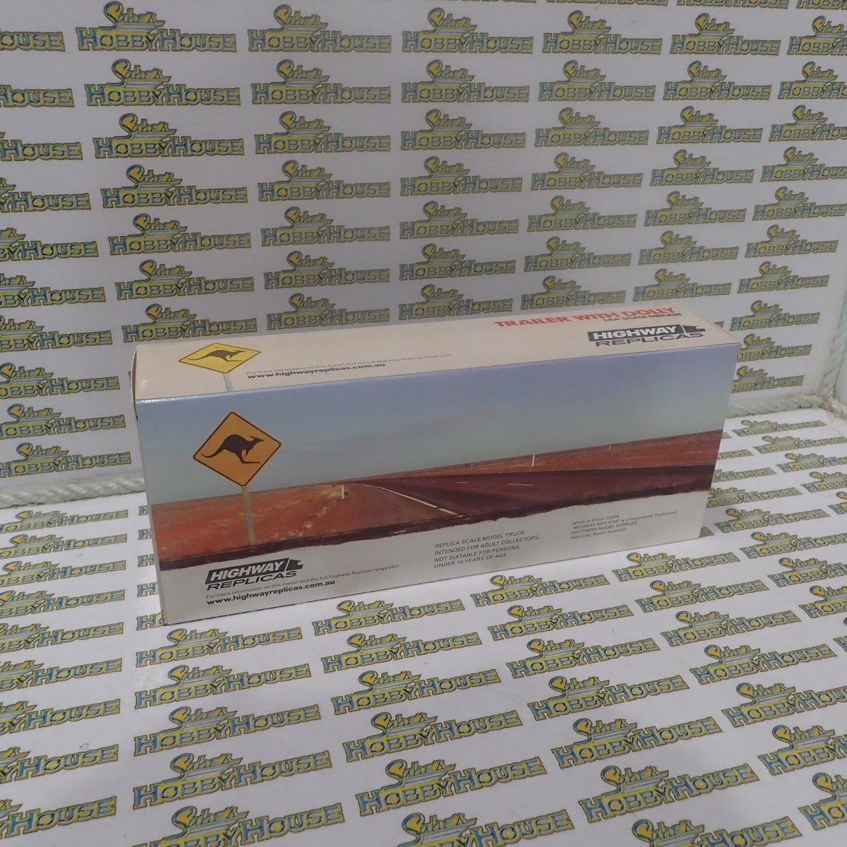 Highway Replicas 12991 - 1/64 Scale - Tanker Trailer with Dolly in Blue &  White  Diecast Model Replica